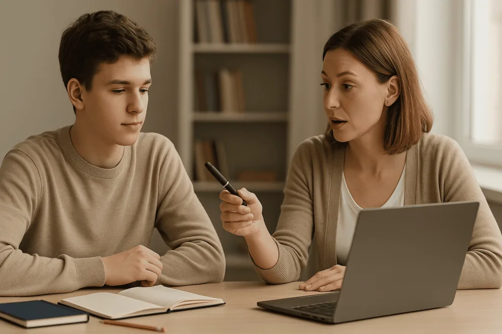 Педагог объясняет как писать введение к работе